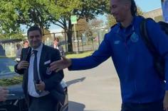 Villas-Boas recebeu os jogadores no Aeroporto Francisco Sá Carneiro