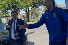 Villas-Boas recebeu os jogadores no Aeroporto Francisco Sá Carneiro