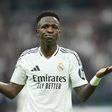 Vinícius Júnior celebra um golo marcado pelo Real Madrid
