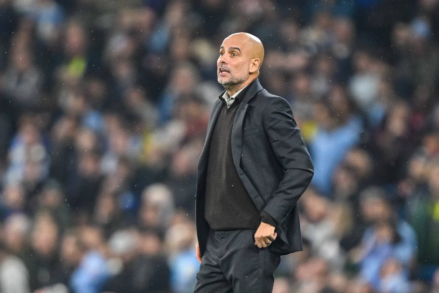 Pep Guardiola, treinador do Manchester City