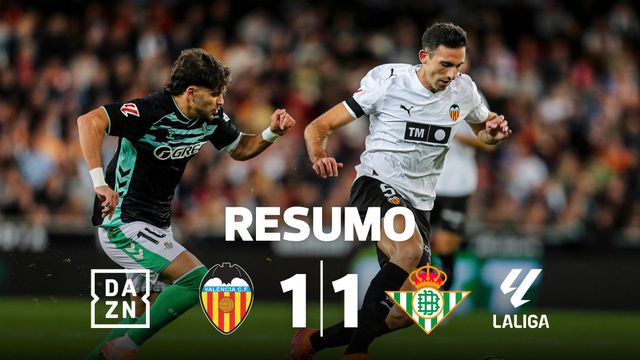 Portugueses do Valência não acabam com seca de vitórias da equipa (resumo)