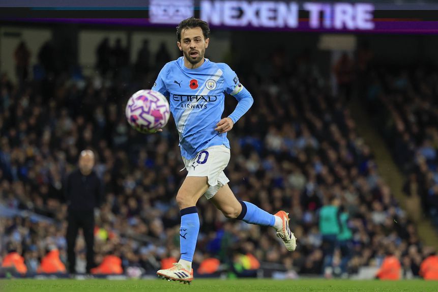 Bernardo Silva já jogou 277 vezes pelo Manchester City na Premier League