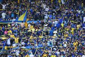 Os adeptos do Boca Juniors fizeram a festa nas bancadas da Bombonera