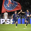 João Neves e Gonçalo Ramos festejam golo no PSG
