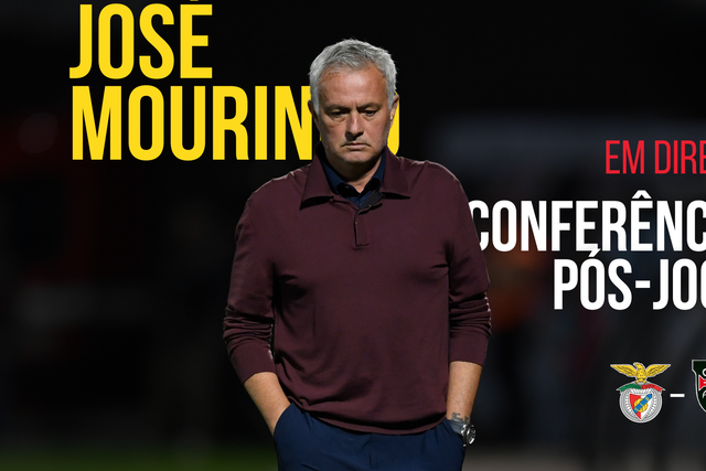 Direto: siga a conferência de José Mourinho