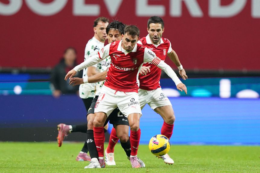 Ricardo Horta apontou o segundo golo do SC Braga, frente ao Moreirense. Foto: Hugo Delgado/LUSA