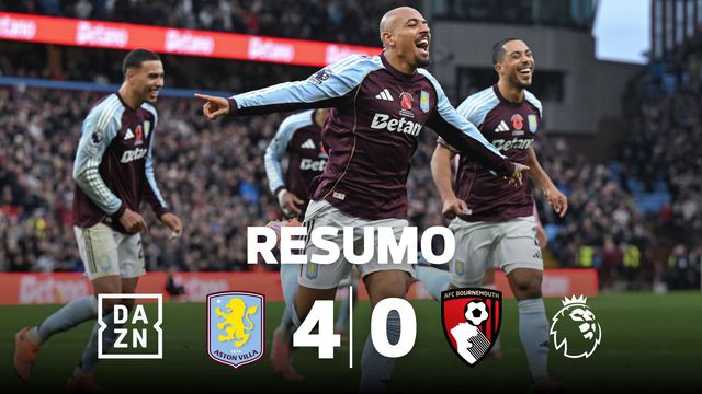 Premier League: Aston Villa começou forte e só parou na goleada (resumo)
