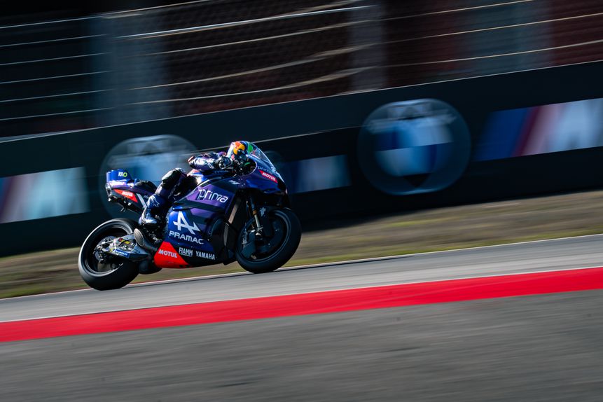 Miguel Oliveira ficou a 1,208 segundos do mais rápido esta manhã na Q1, Fabio Quartararo. André Carvalho/ABOLA