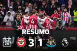 Premier League: Newcastle reduzido a 10 é surpreendido pelo Brentford (resumo)