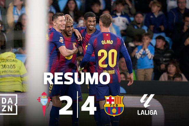 Lewandowski a triplicar e Barça mais perto do Real (resumo)