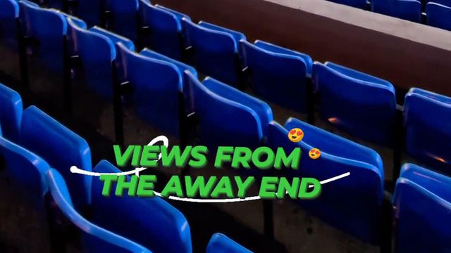 A vista do estádio do Crystal Palace para os adeptos do Liverpool