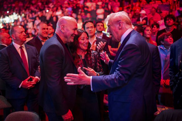 Dana White apoiou Donald Trump nas eleições presidenciais americanas. IMAGO