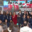 A receção à Seleção Nacional feminina na Cidade do Futebol