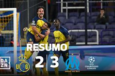Cinco golos na vitória suada do Marselha na Bélgica (resumo)