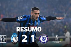 Golo perto do fim coloca a Atalanta no pódio da Champions (resumo)