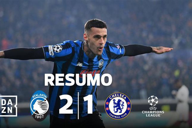 Golo perto do fim coloca a Atalanta no pódio da Champions (resumo)