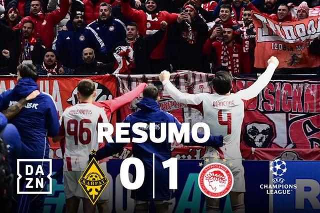 Olympiakos soma primeira vitória na Champions graças a golo português (resumo)