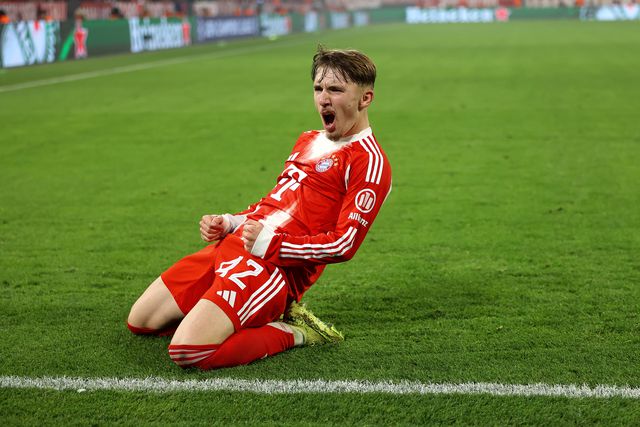 Lennart Karl fez o 2-1 para o Bayern. Foto IMAGO
