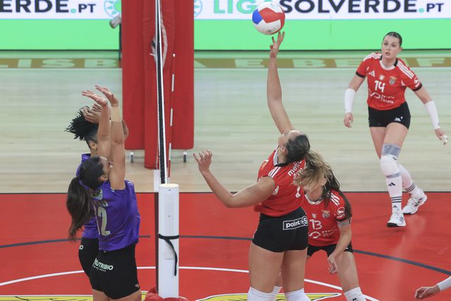 Campeãs nacionais sentiram dificuldades para pontuar e o jogo ficou equilibrado     Fotografia SL Benfica