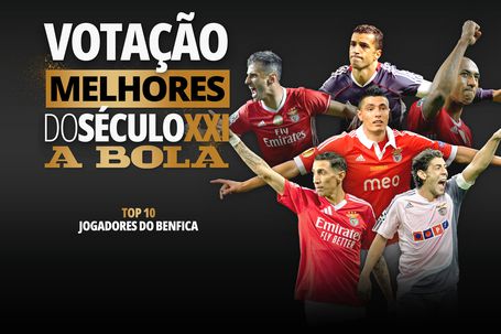 Melhores do século XXI: escolha o TOP 10 de jogadores do Benfica