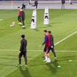 VÍDEO: Cancelo à margem do treino do Barcelona