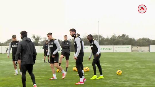 O último treino do Sporting antes do dérbi