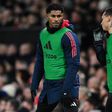 Rashford e Antony no aquecimento