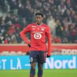 Jonathan David em campo com a camisola do Lille