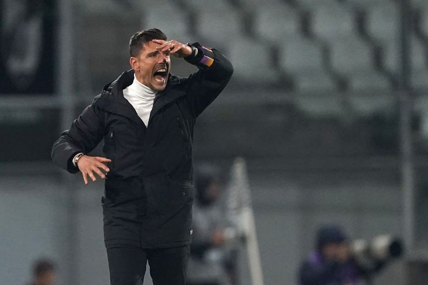 O avançado espanhol rescindiu com o Nacional e rumou ao seu país natal para representar o Mirandés, por empréstimo do Vitória SC.  (Hugo Delgado/Lusa)