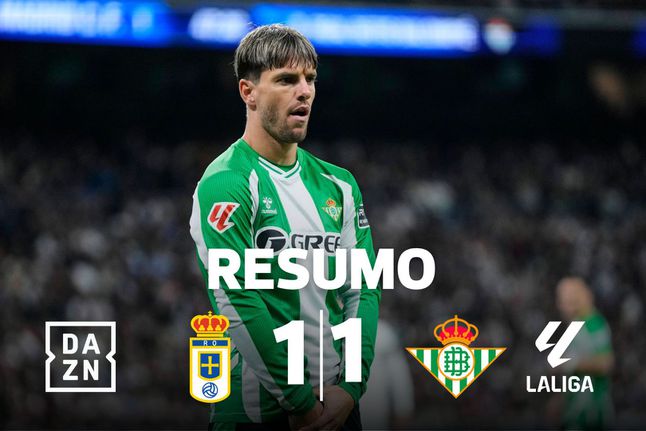 Betis resgata um ponto em Oviedo (resumo)