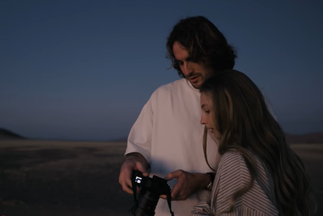 Stefanos Tsitsipas com a nova namorada Foto: D.R