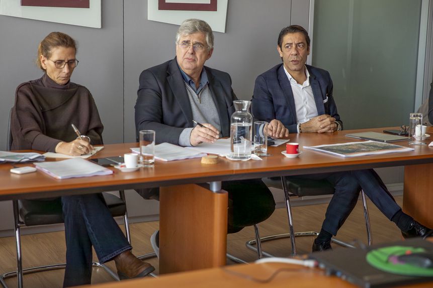 Reunião entre a Câmara Municipal do Seixal e Rui Costa - Foto: Paulo Silva