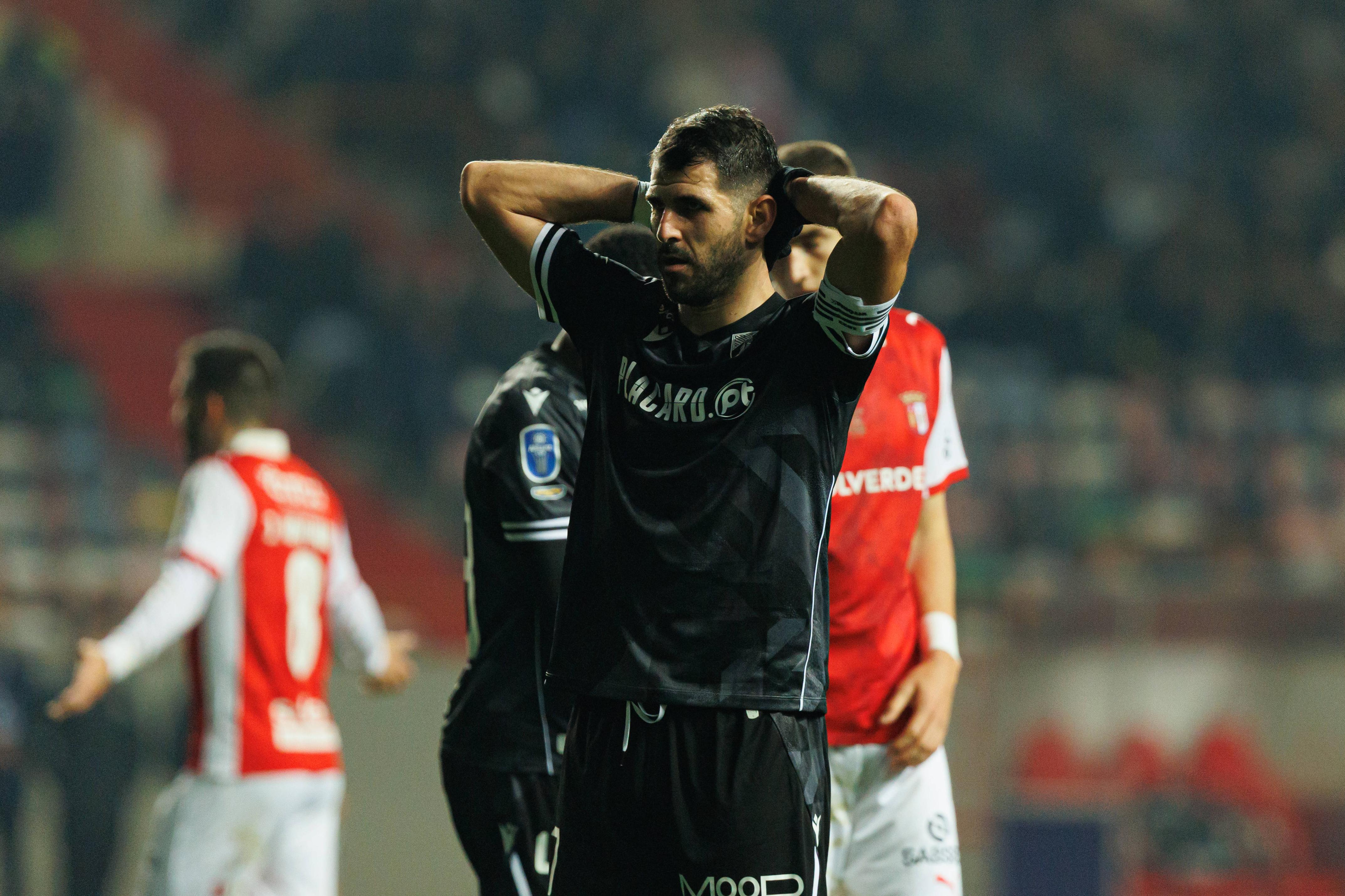 Nélson Oliveira durante a final da Taça da Liga, conquistada pelo Vitória frente ao SC Braga - Foto: IMAGO