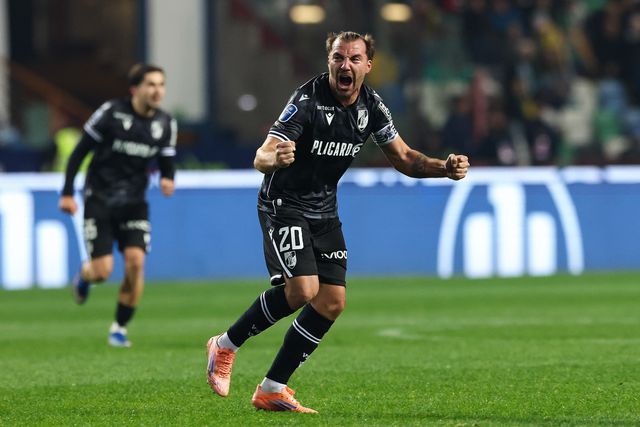 Samu a festejar - Foto: PAULO NOVAIS/LUSA