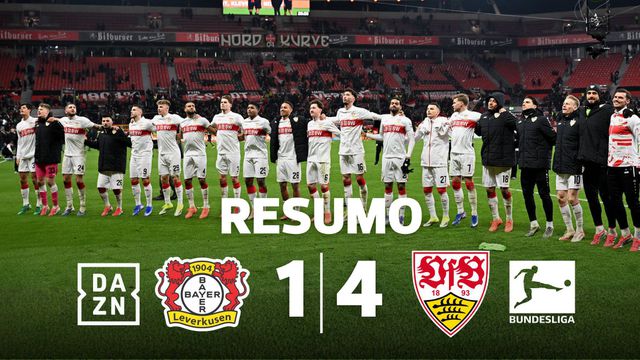 4-0 ao intervalo! Estugarda goleia em casa do Leverkusen (resumo)