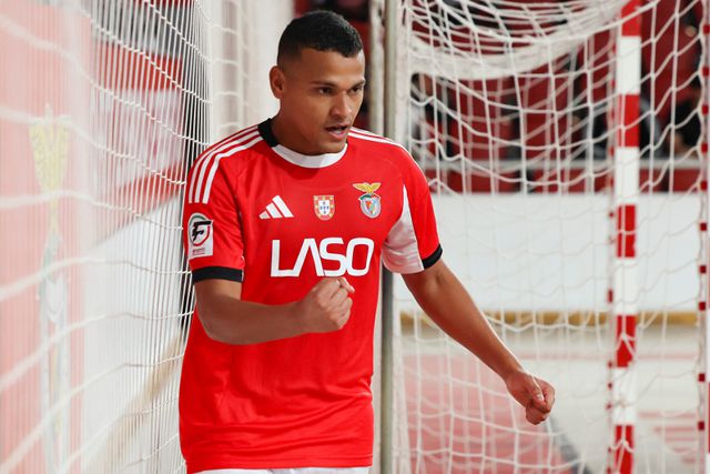 Jacaré apontou dois golos na partida. Foto: Benfica