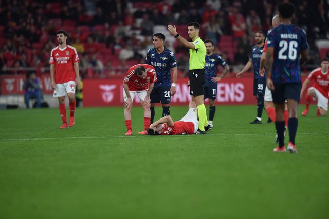 Manu Silva lesionou-se no primeiro jogo pelo Benfica na Luz (foto: Miguel Nunes)