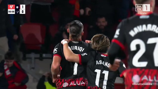 Quase dois meses depois o Maiorca volta a marcar... mas vitória foge aos 90+4