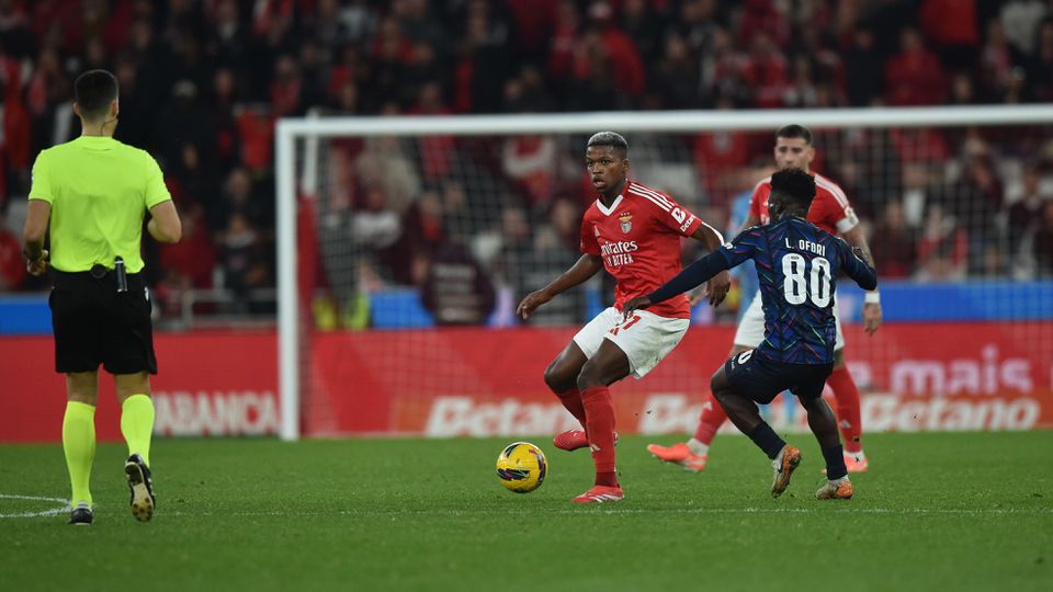 Florentino foi protagonista de lance polémico no Benfica-Moreirense