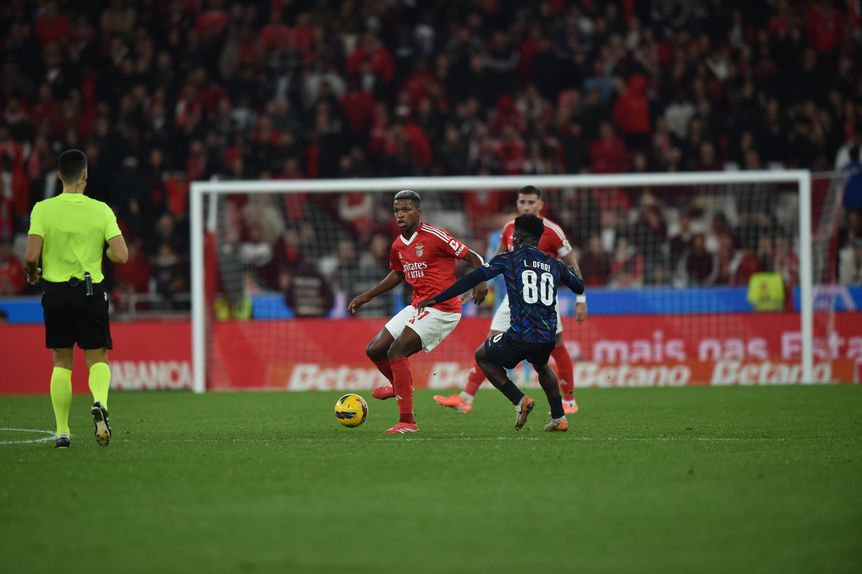 Florentino foi protagonista de lance polémico no Benfica-Moreirense