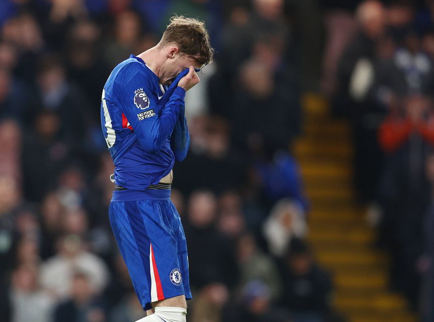 Cole Palmer não queria acreditar no falhanço