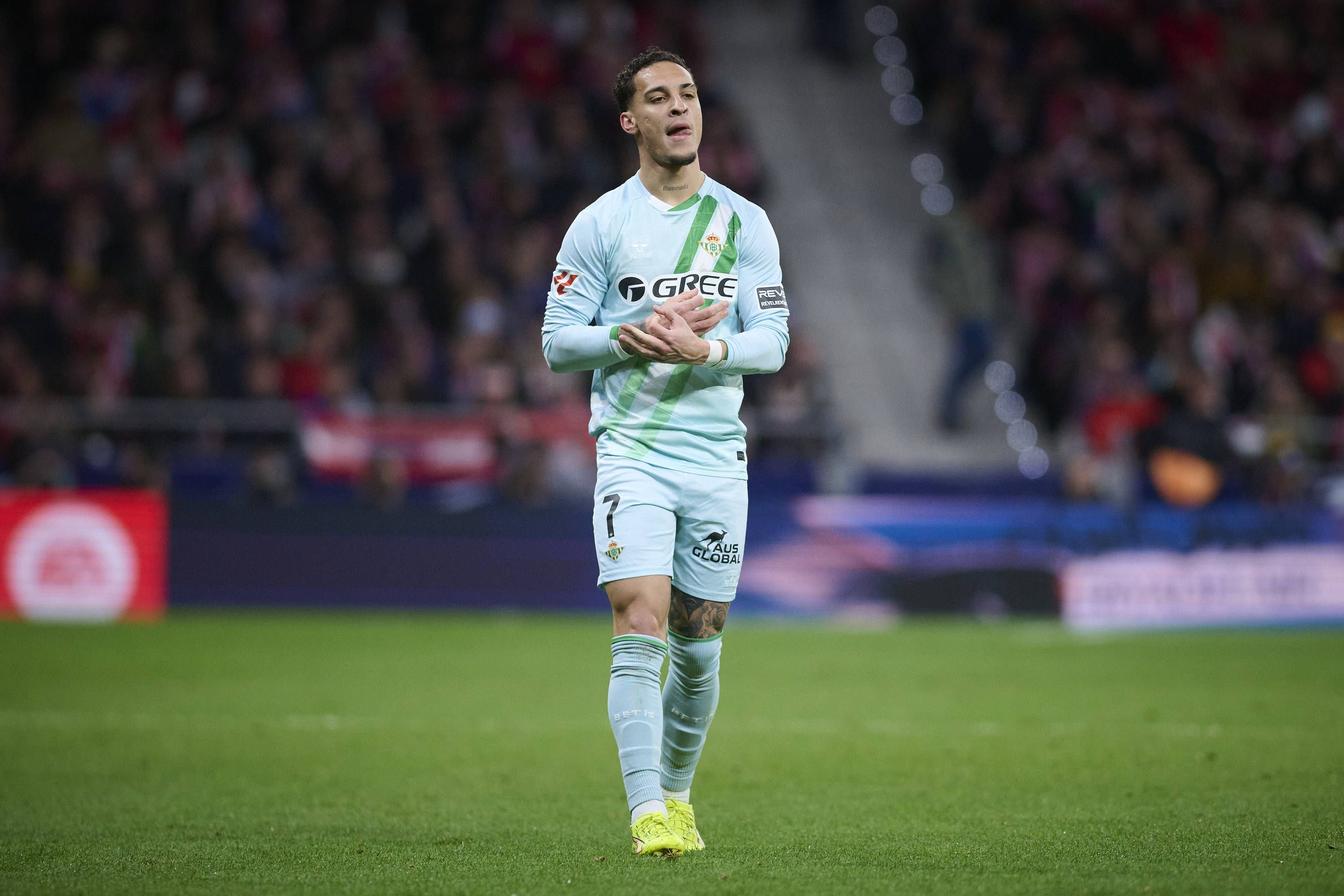 Médio: Antony (Betis), marcou o único golo da vitória frente ao Atlético de Madrid.-Foto: IMAGO