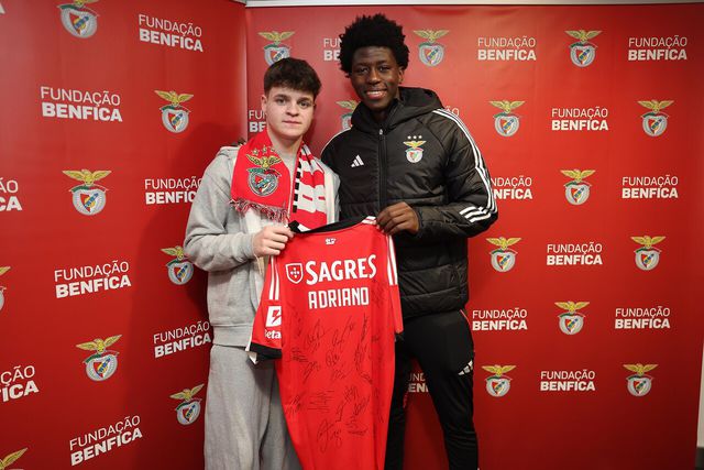 Adriano e Anísio Cabral — Foto SL Benfica