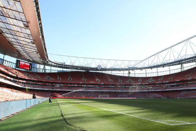 Emirates Stadium antes de um jogo do Arsenal