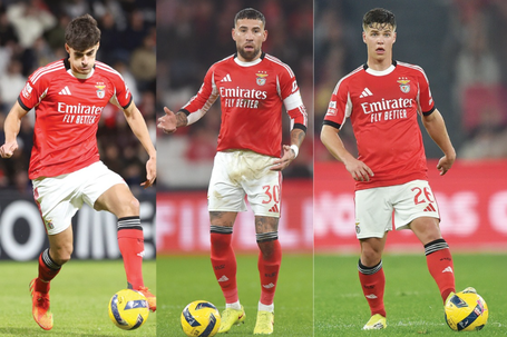Saiba quantos quartetos defensivos o Benfica já utilizou