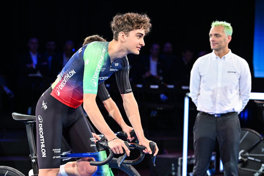 Paul Seixas na apresentação da Decathlon. IMAGO