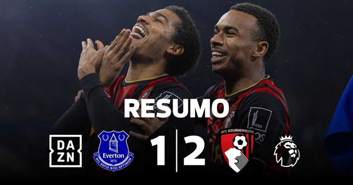 Reviravolta do Bournemouth termina com a boa fase do Everton (resumo)