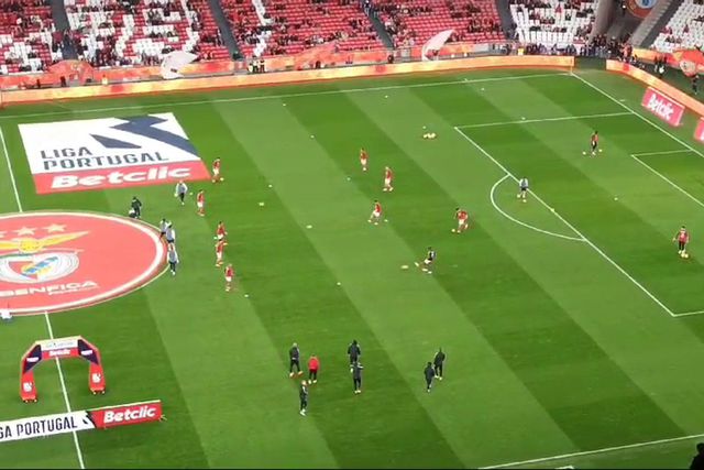 Benfica ultima preparação no relvado