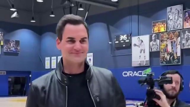 Vídeo: Quando Roger Federer encontra os Golden State Warriors...