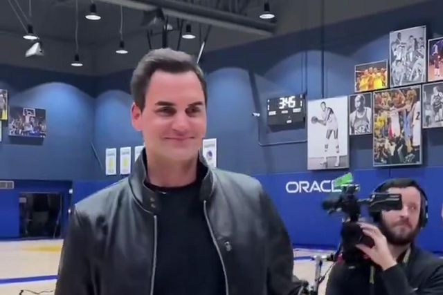 Vídeo: Quando Roger Federer encontra os Golden State Warriors...